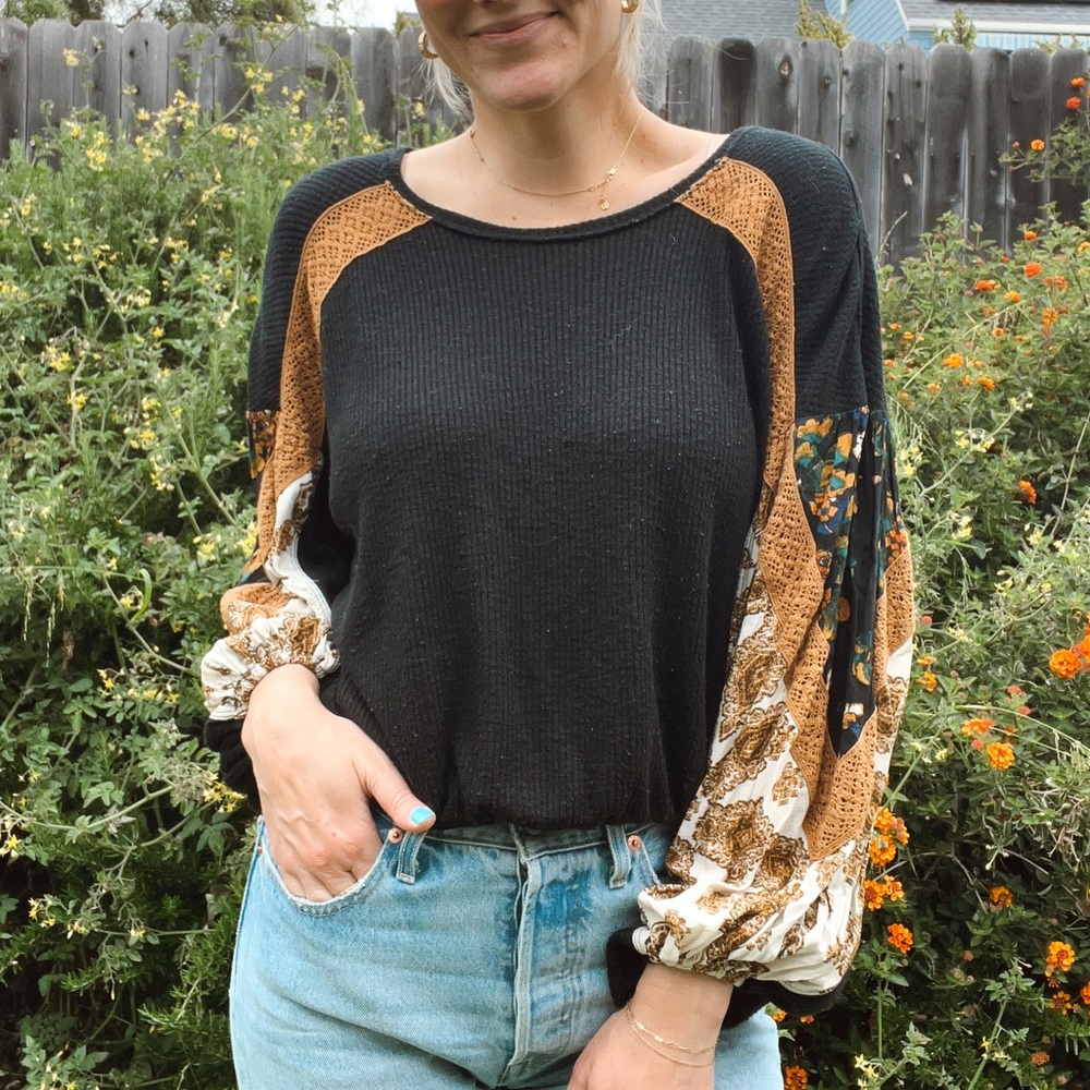 Boho Free People Blouse